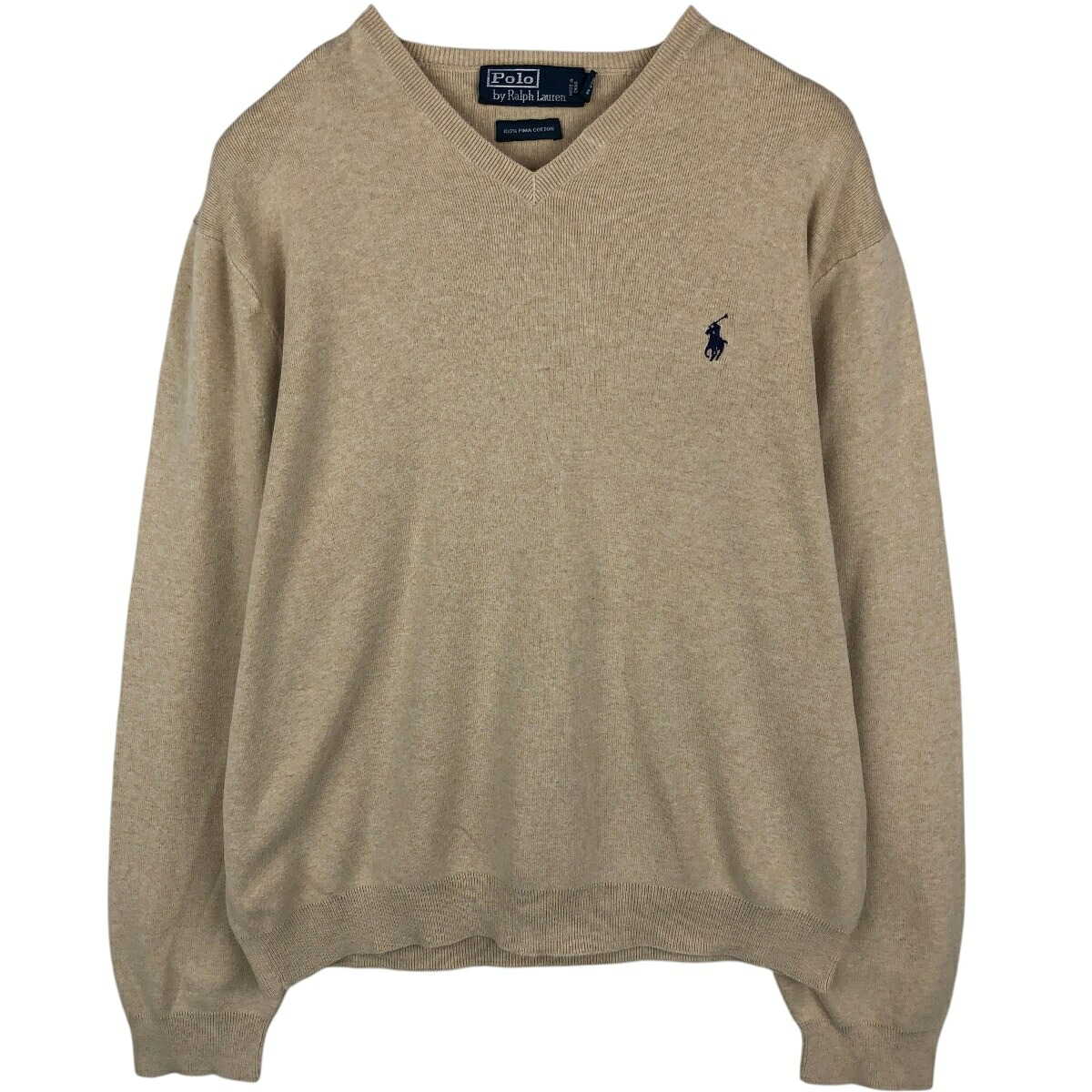 Ralph Lauren/ラルフローレン POLO by Ralph Lauren Vネック ピマコットンニットセーター