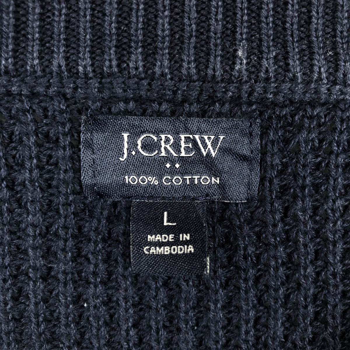 古着 ジェイクルー J.Crew ボーダー柄 コットンニットセーター メンズL相当 /eaa678749 【中古】 【261012】
