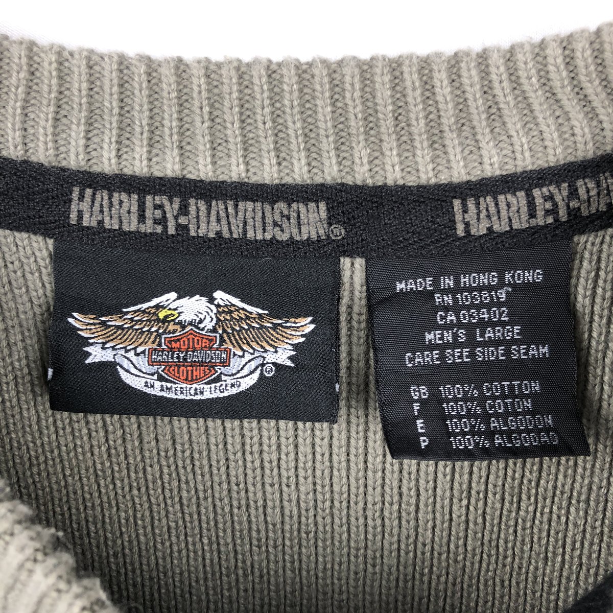 古着 ハーレーダビッドソン Harley-Davidson コットンニットセーター メンズL相当 /eaa678753 【中古】 【261012】