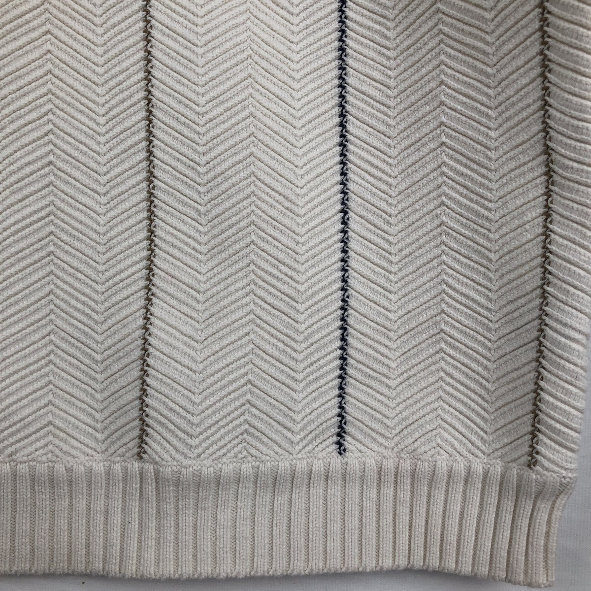 古着 ラルフローレン Ralph Lauren CHAPS チャップス ストライプ柄 マルチストライプ ヘリンボーン コットンニットセーター メンズM相当 /eaa678760 【中古】 【261014】
