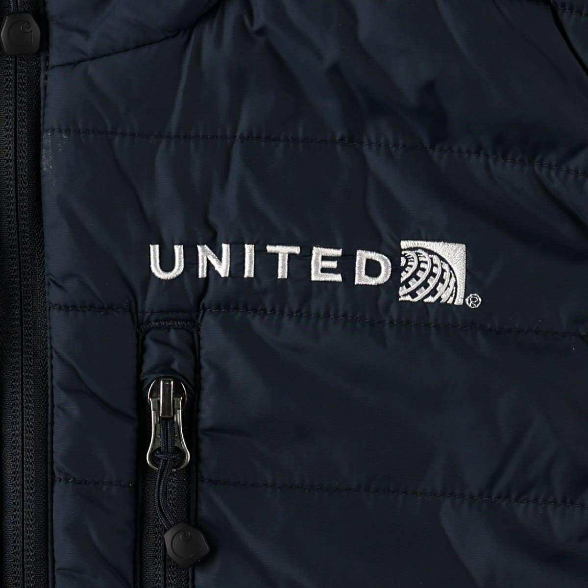 古着 カーハート Carhartt United Airlines ユナイテッド航空 アドバタイジング 中綿ベスト メンズM相当 /eaa678882 【中古】 【261016】