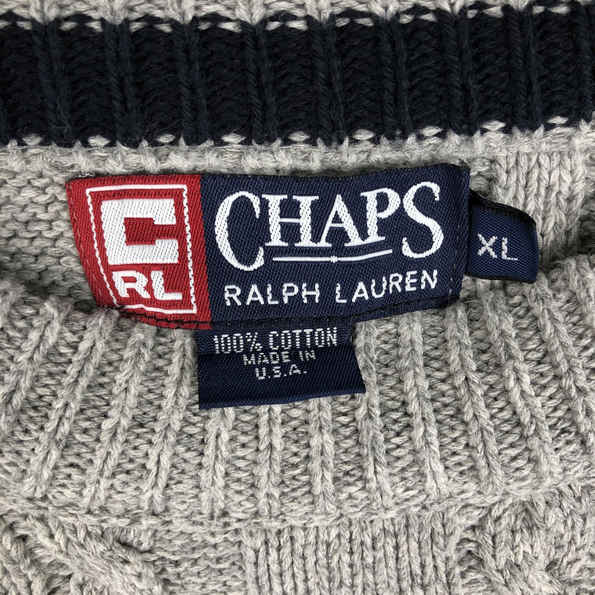 Ralph Lauren/ラルフローレン CHAPS チャップス コットンニットセーター