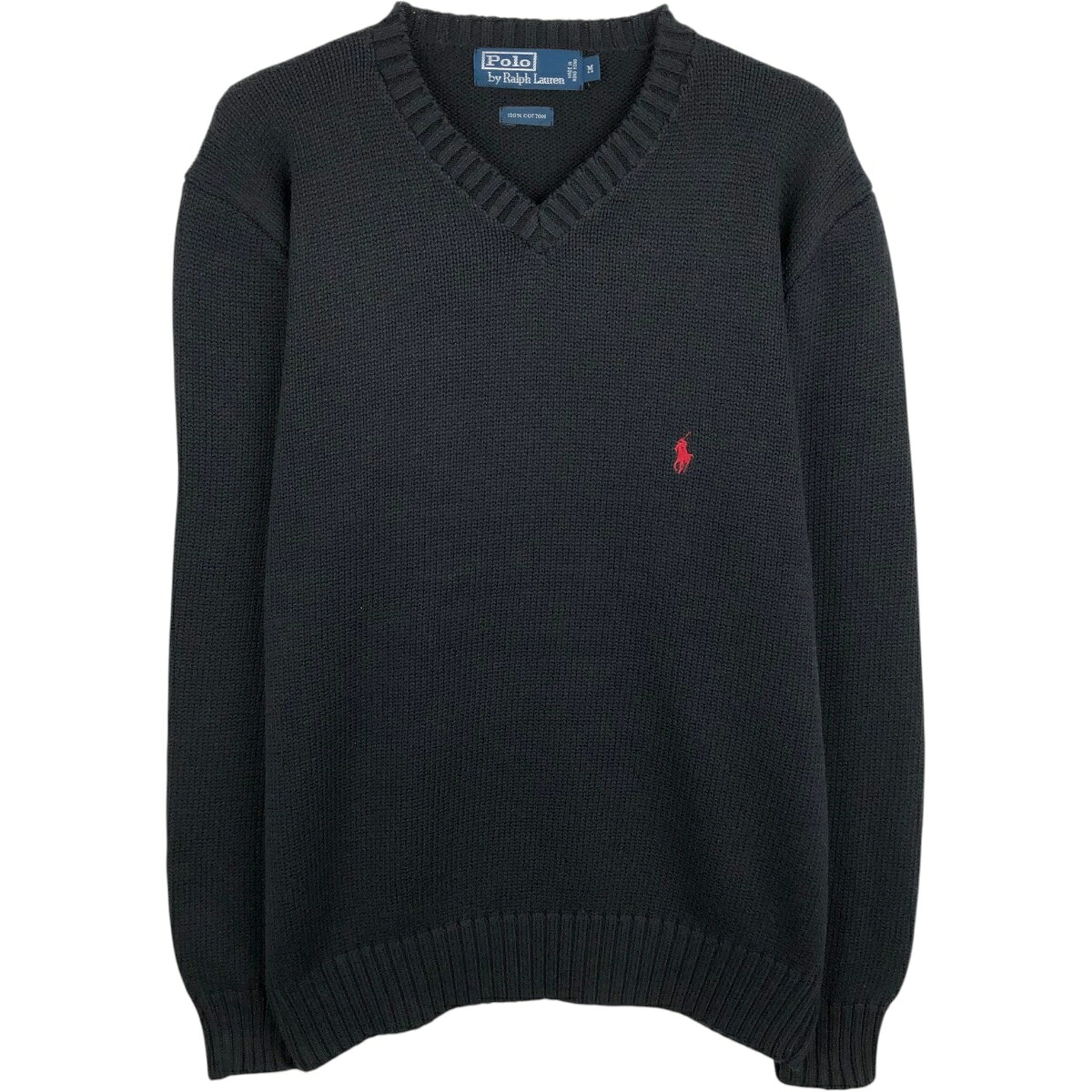 Ralph Lauren/ラルフローレン POLO by Ralph Lauren Vネック コットンニットセーター