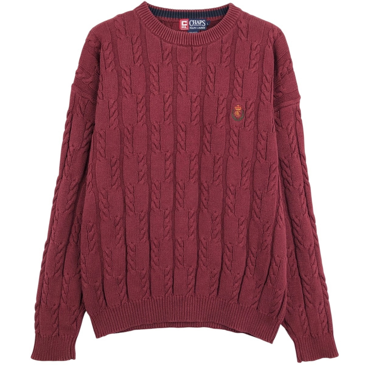 Ralph Lauren/ラルフローレン CHAPS チャップス コットンニットセーター