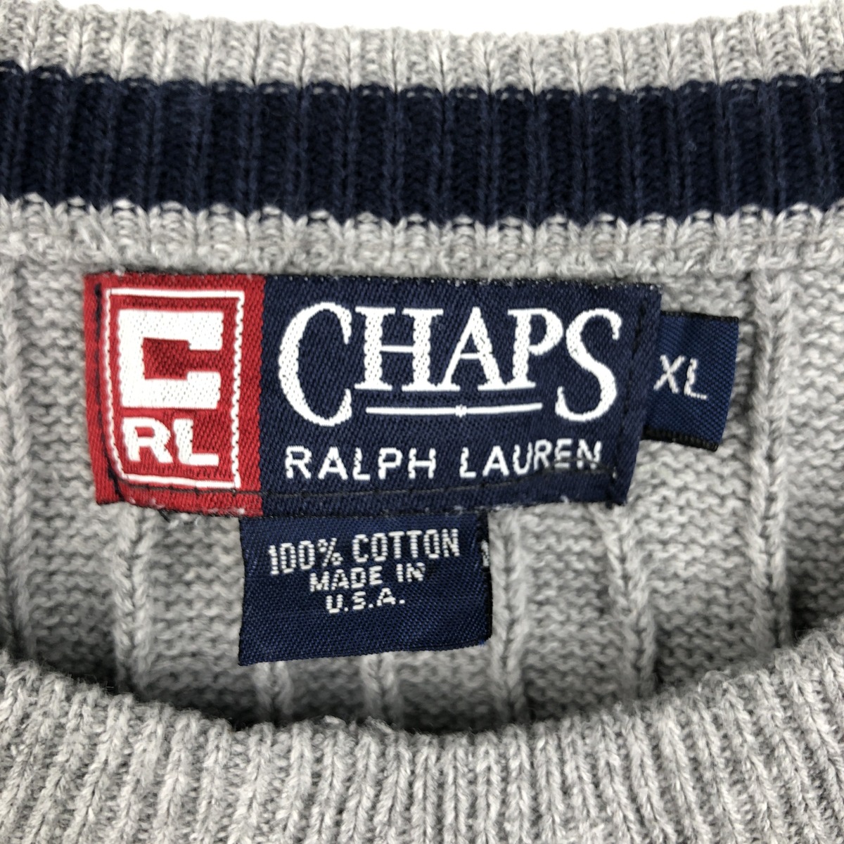 Ralph Lauren/ラルフローレン CHAPS チャップス コットンニットセーター