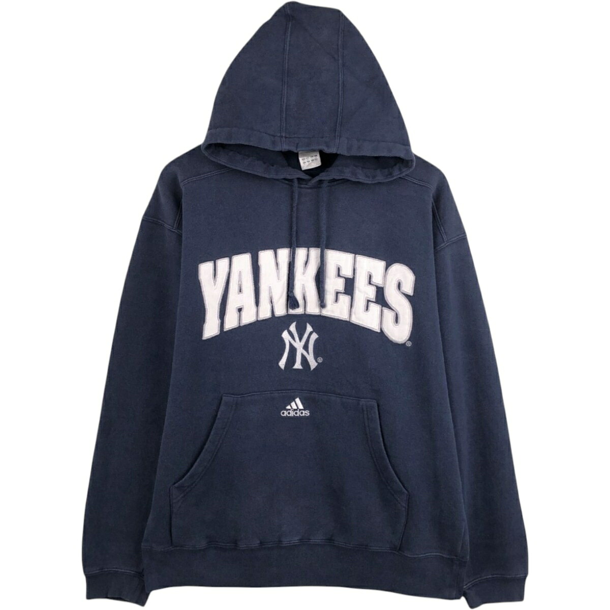 adidas/アディダス MLB NEW YORK YANKEES ニューヨークヤンキース スウェットプルオーバーパーカー