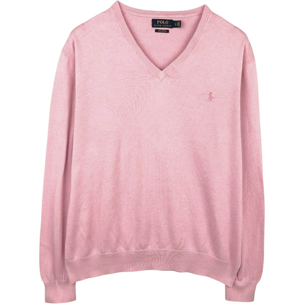 Ralph Lauren/ラルフローレン POLO RALPH LAUREN Vネック コットンニットセーター
