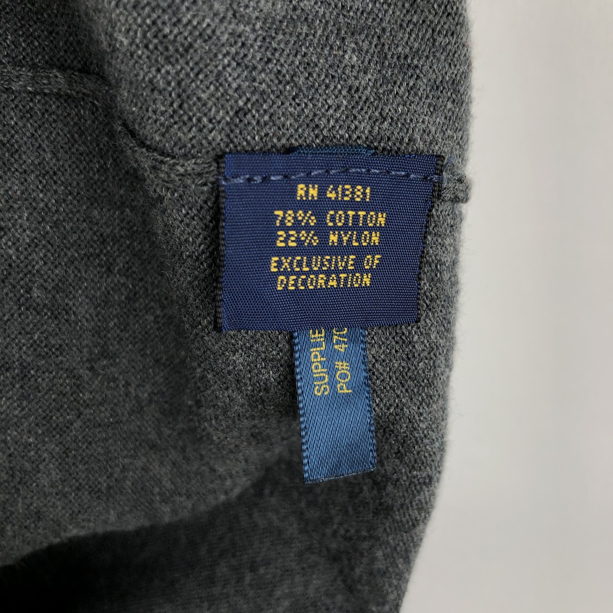 Ralph Lauren/ラルフローレン POLO RALPH LAUREN Vネック コットンニットセーター