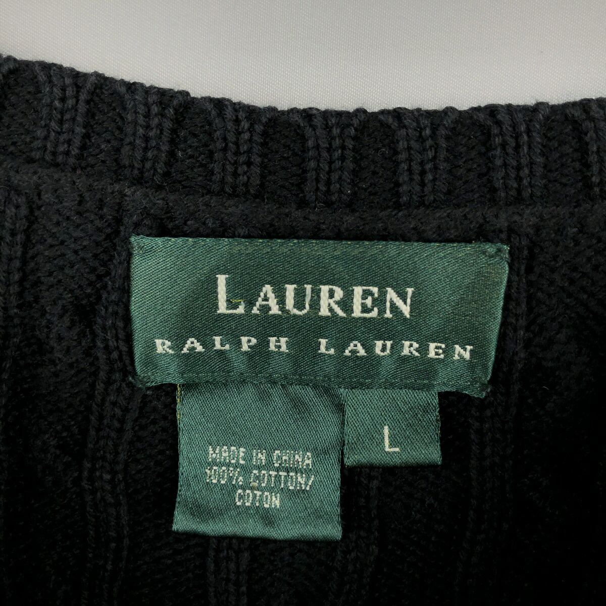 Ralph Lauren/ラルフローレン LAUREN ローレン コットンニットセーター