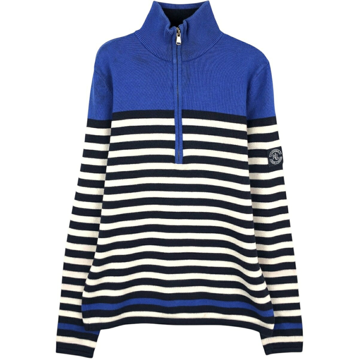 Ralph Lauren/ラルフローレン LAUREN ローレン コットンニットハーフジップセーター