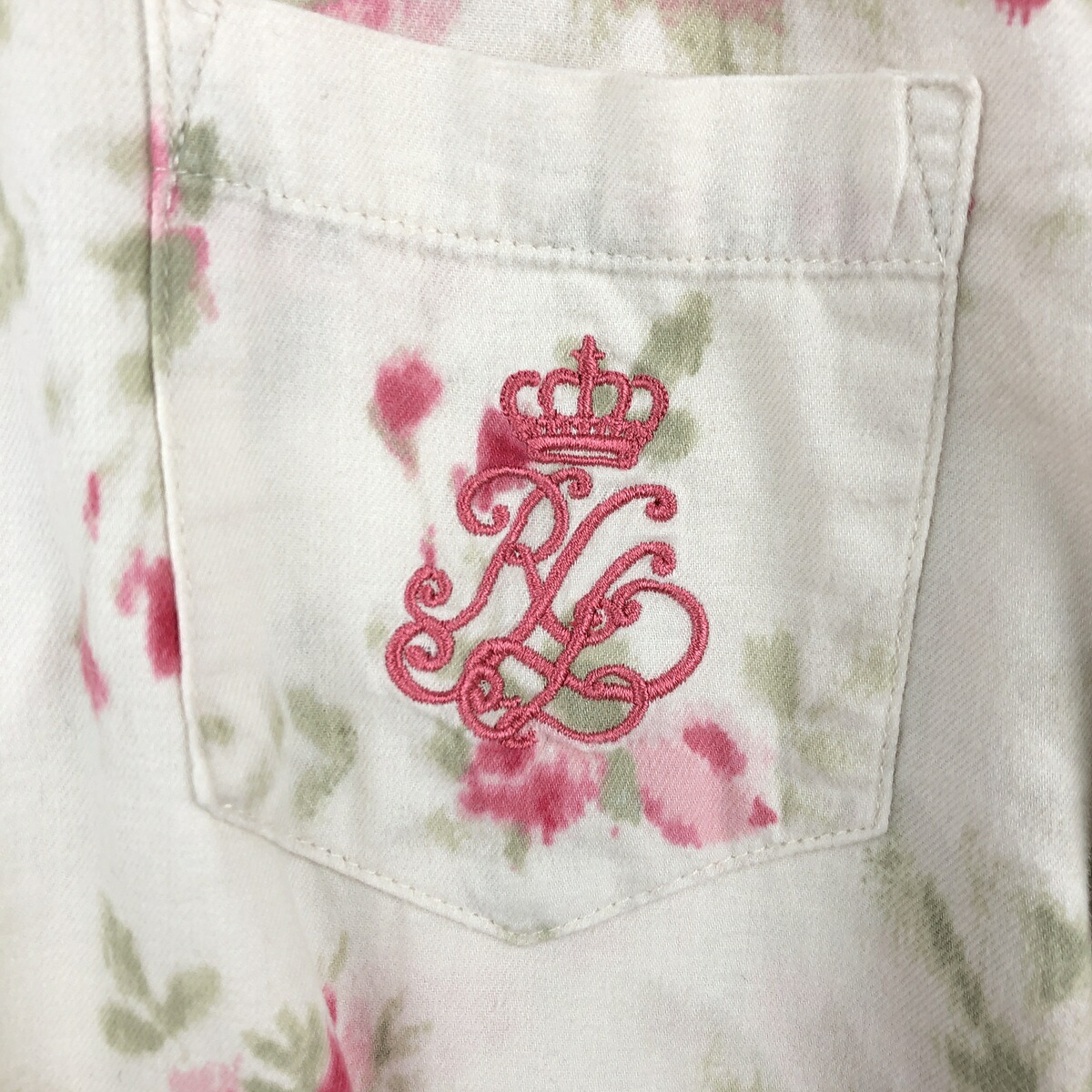 Ralph Lauren/ラルフローレン LAUREN ローレン 長袖 コットンシャツ