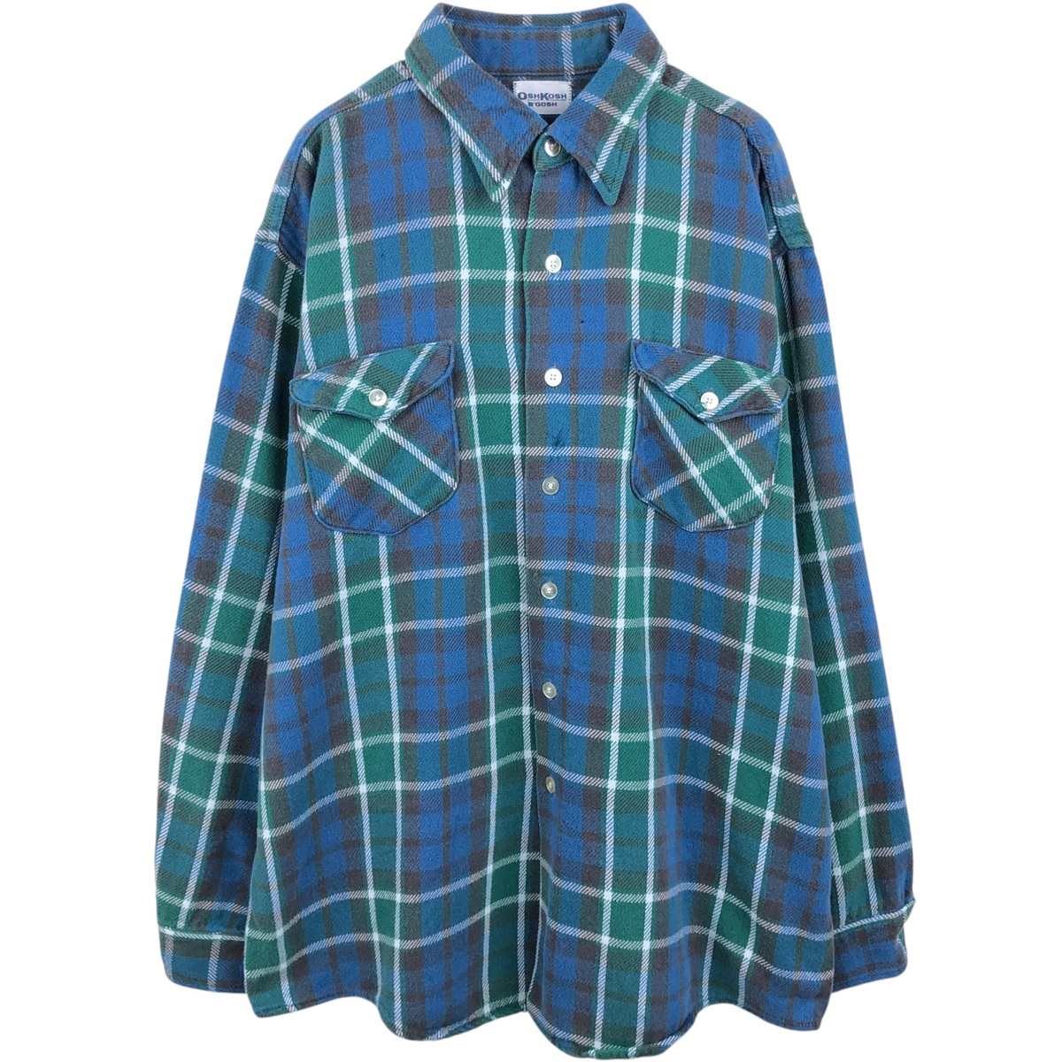 Osh kosh/オシュコシュ 長袖 フランネルチェックシャツ