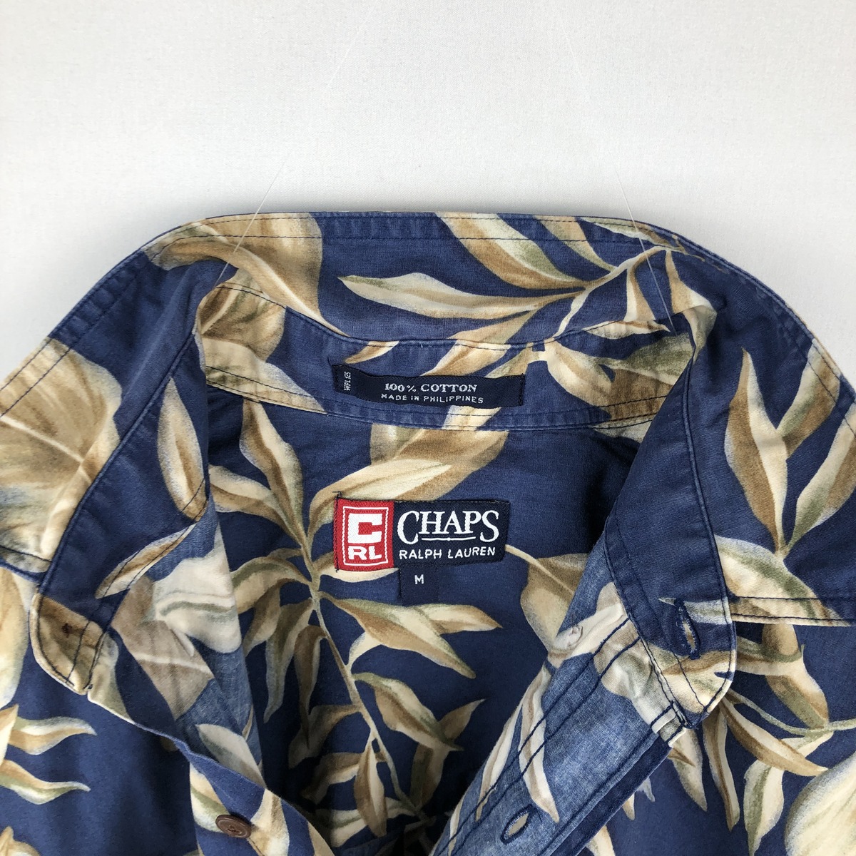 Ralph Lauren/ラルフローレン CHAPS チャップス ボタンダウン ハワイアンアロハシャツ