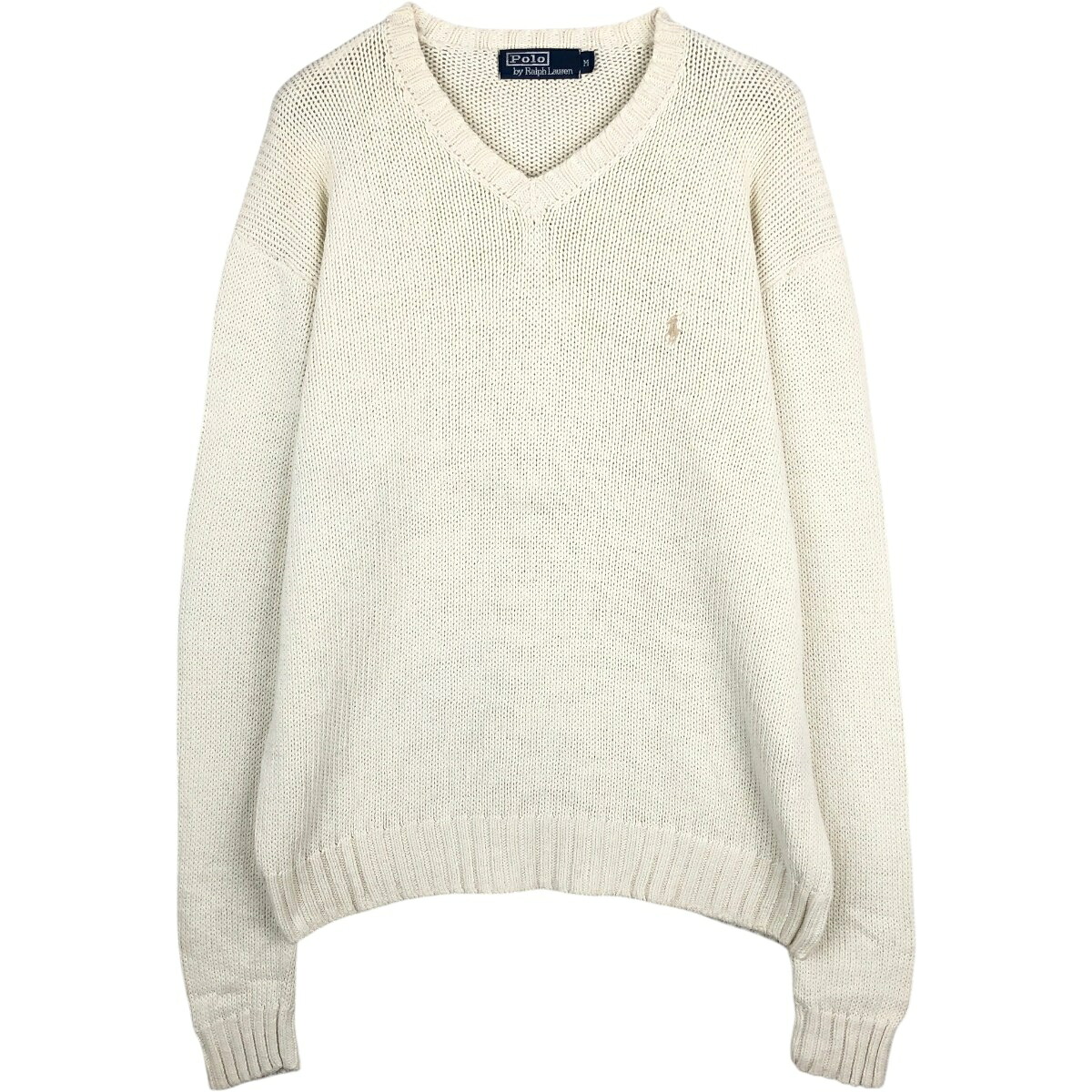 Ralph Lauren/ラルフローレン POLO by Ralph Lauren Vネック ピマコットンニットセーター