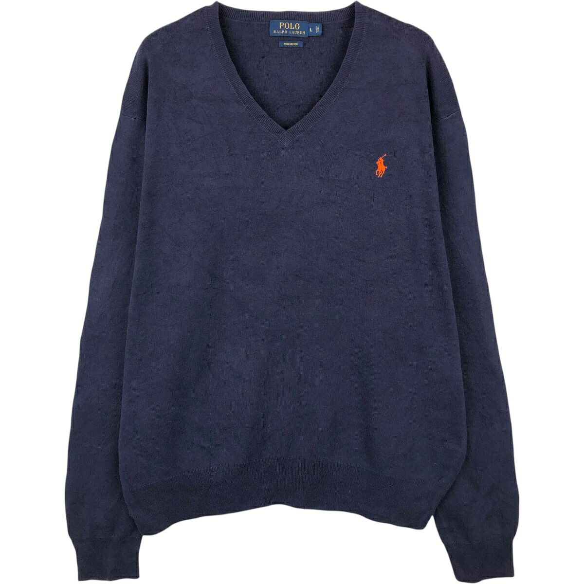 Ralph Lauren/ラルフローレン POLO RALPH LAUREN  Vネック コットンニットセーター
