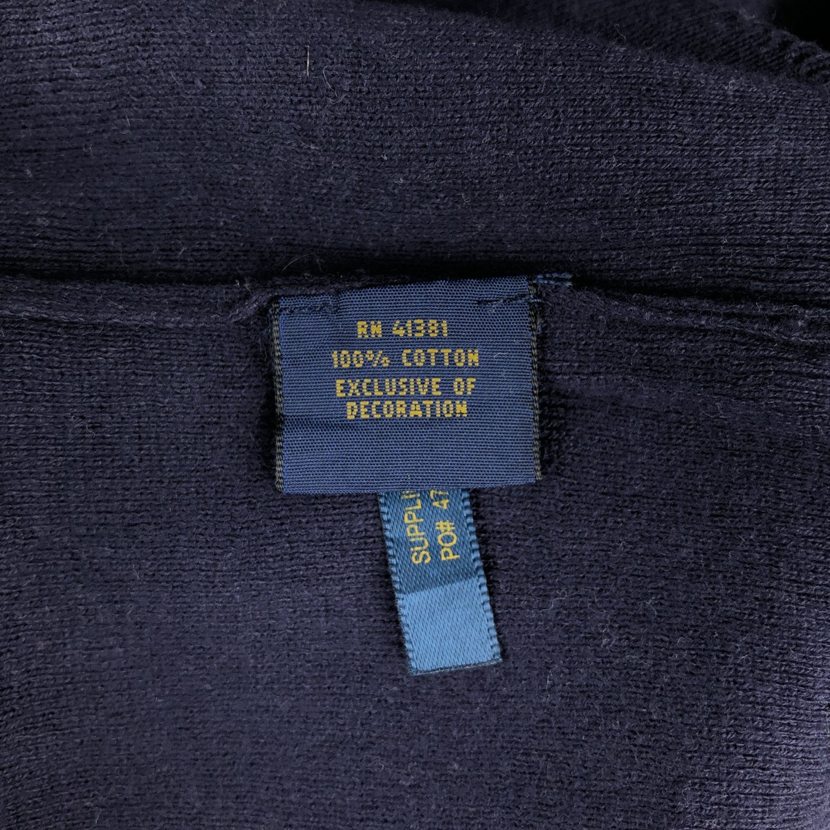 Ralph Lauren/ラルフローレン POLO RALPH LAUREN  Vネック コットンニットセーター