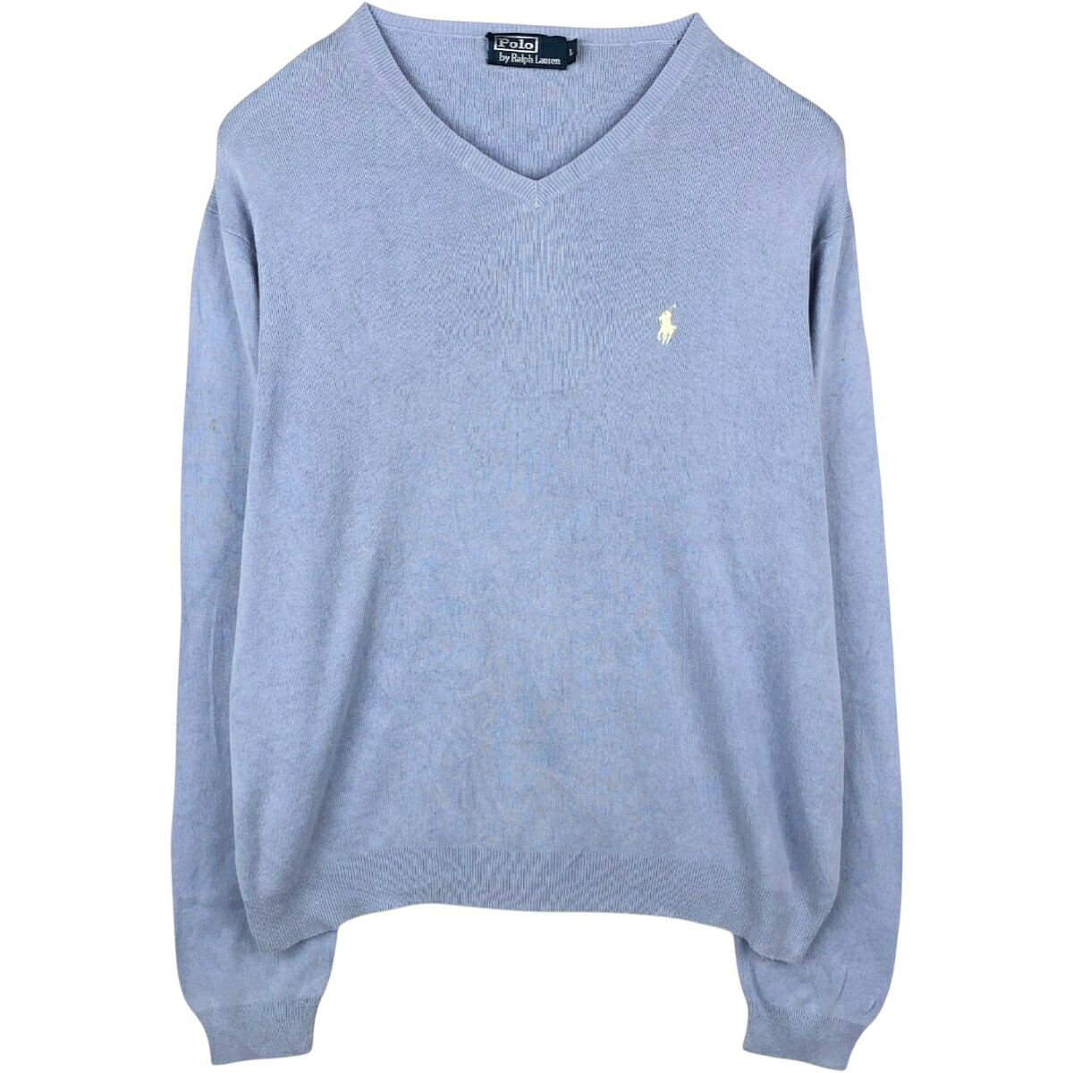 Ralph Lauren/ラルフローレン POLO by Ralph Lauren Vネック ピマコットンニットセーター