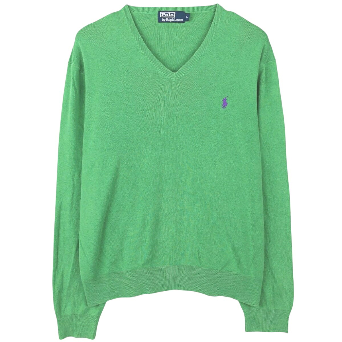 Ralph Lauren/ラルフローレン POLO by Ralph Lauren Vネック ピマコットンニットセーター