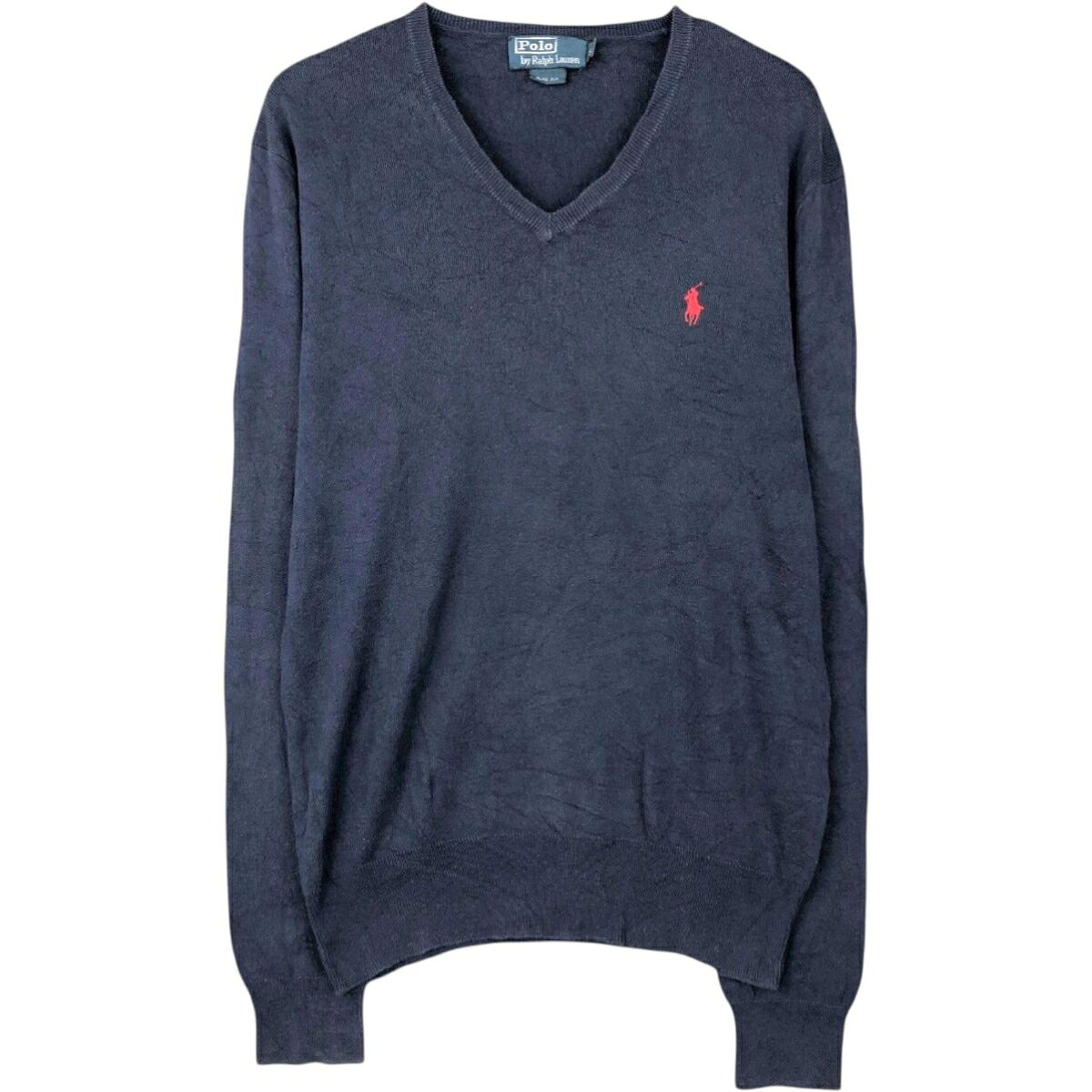 Ralph Lauren/ラルフローレン POLO by Ralph Lauren Vネック ピマコットンニットセーター