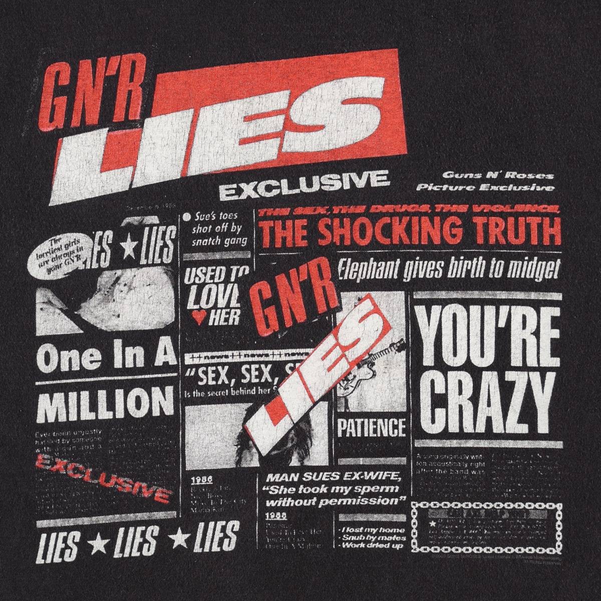 Hanes/ヘインズ HEAVYWEIGHT GUNS N' ROSES ガンズアンドローゼズ バンドTシャツ バンT