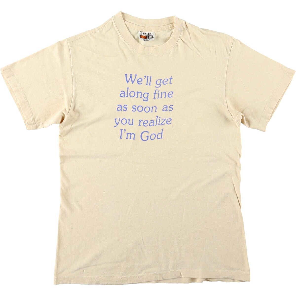 Hanes/ヘインズ メッセージプリントTシャツ