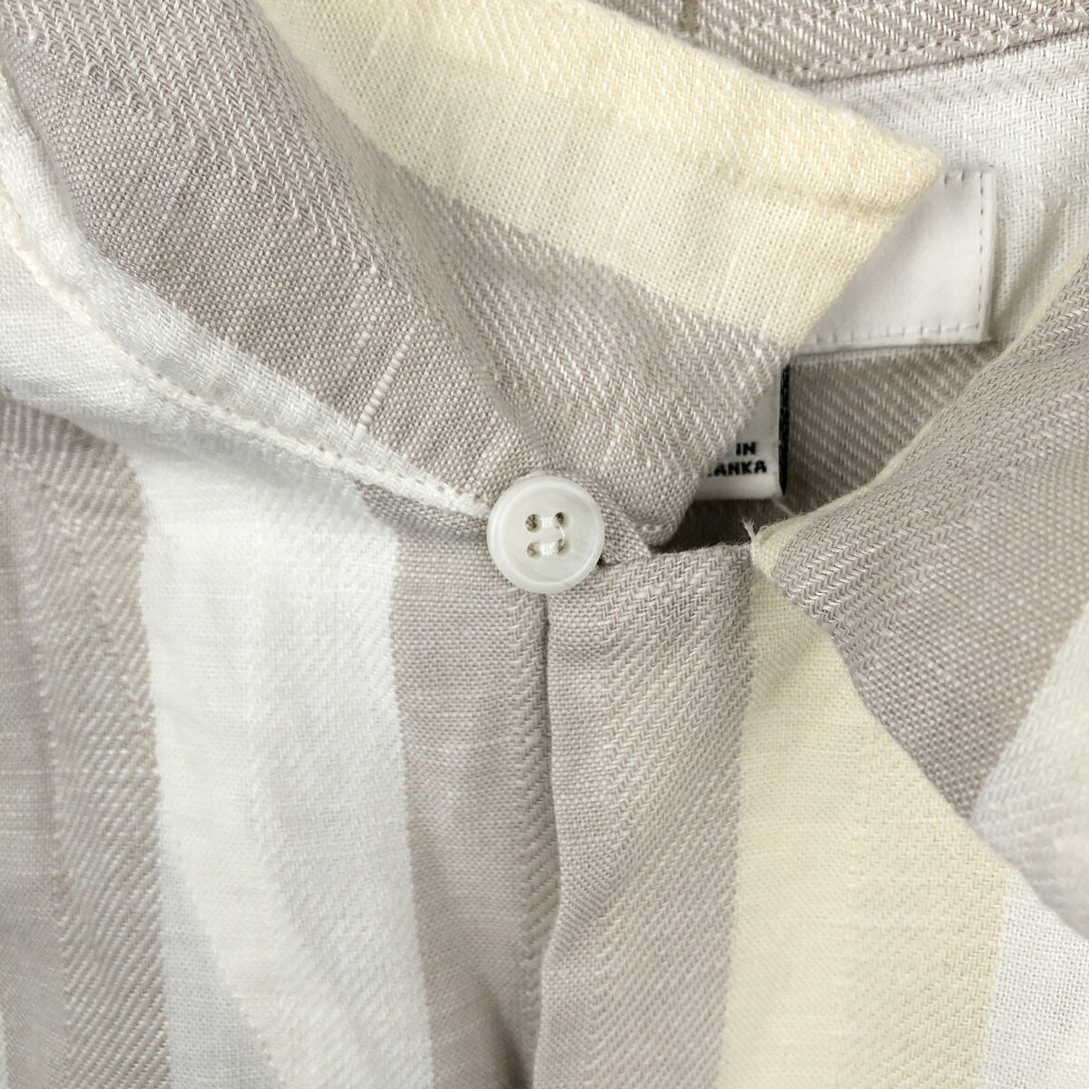 BANANA REPUBLIC/バナナリパブリック LINEN-BLEND 半袖 オープンカラー リネンシャツ
