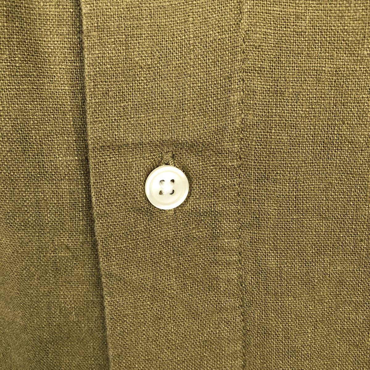 Abercrombie&Fitch/アバクロンビーアンドフィッチ 半袖 オープンカラー リネンシャツ
