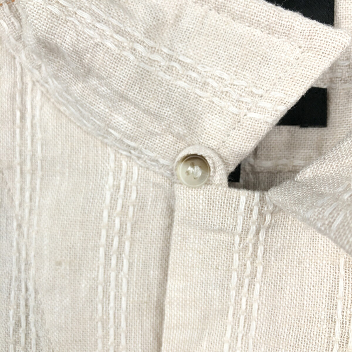 BANANA REPUBLIC/バナナリパブリック STANDARD FIT 半袖 オープンカラー リネンシャツ