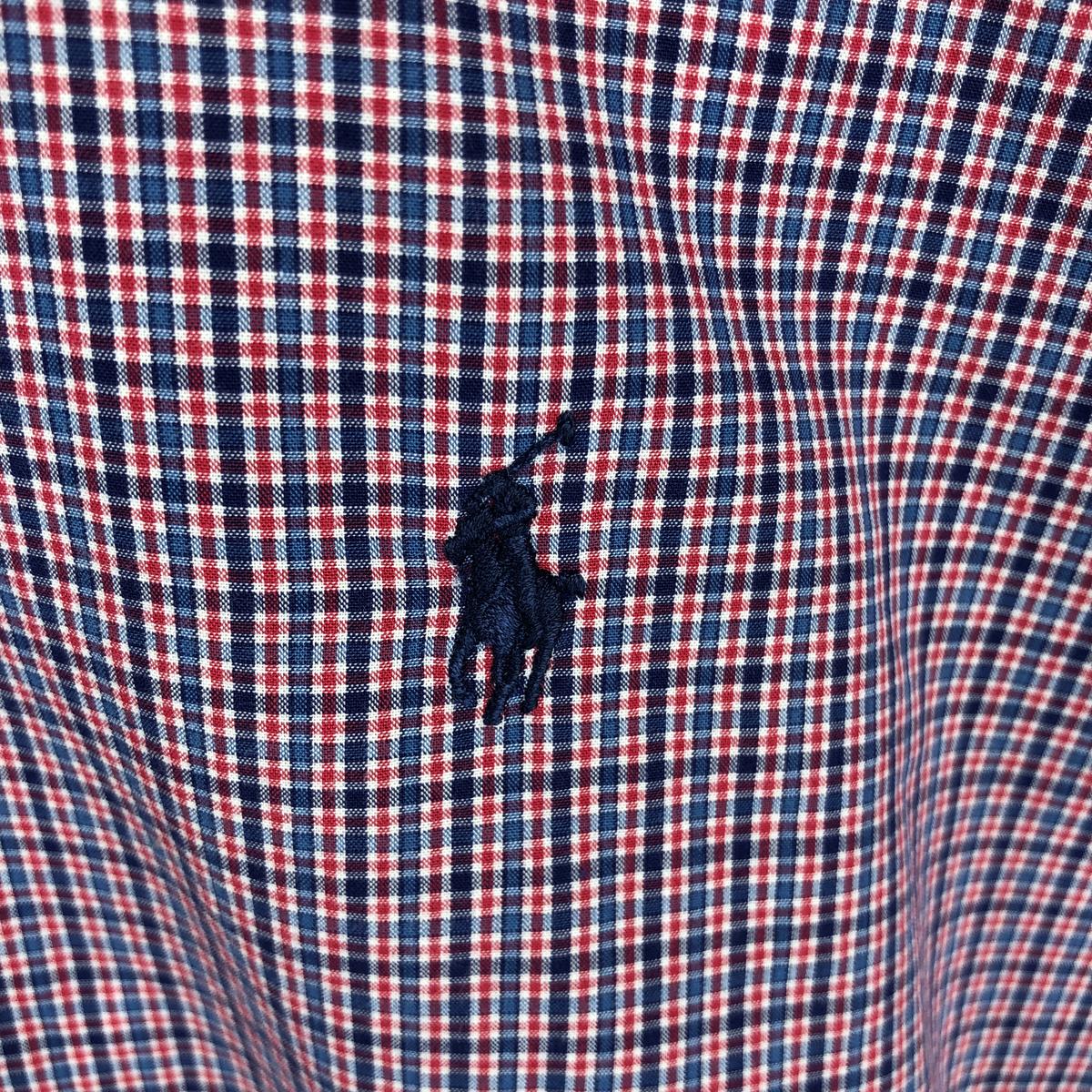 古着 ラルフローレン Ralph Lauren BLAKE 半袖 ボタンダウン チェックシャツ メンズXL相当 /eaa670532 【中古】 【260829】