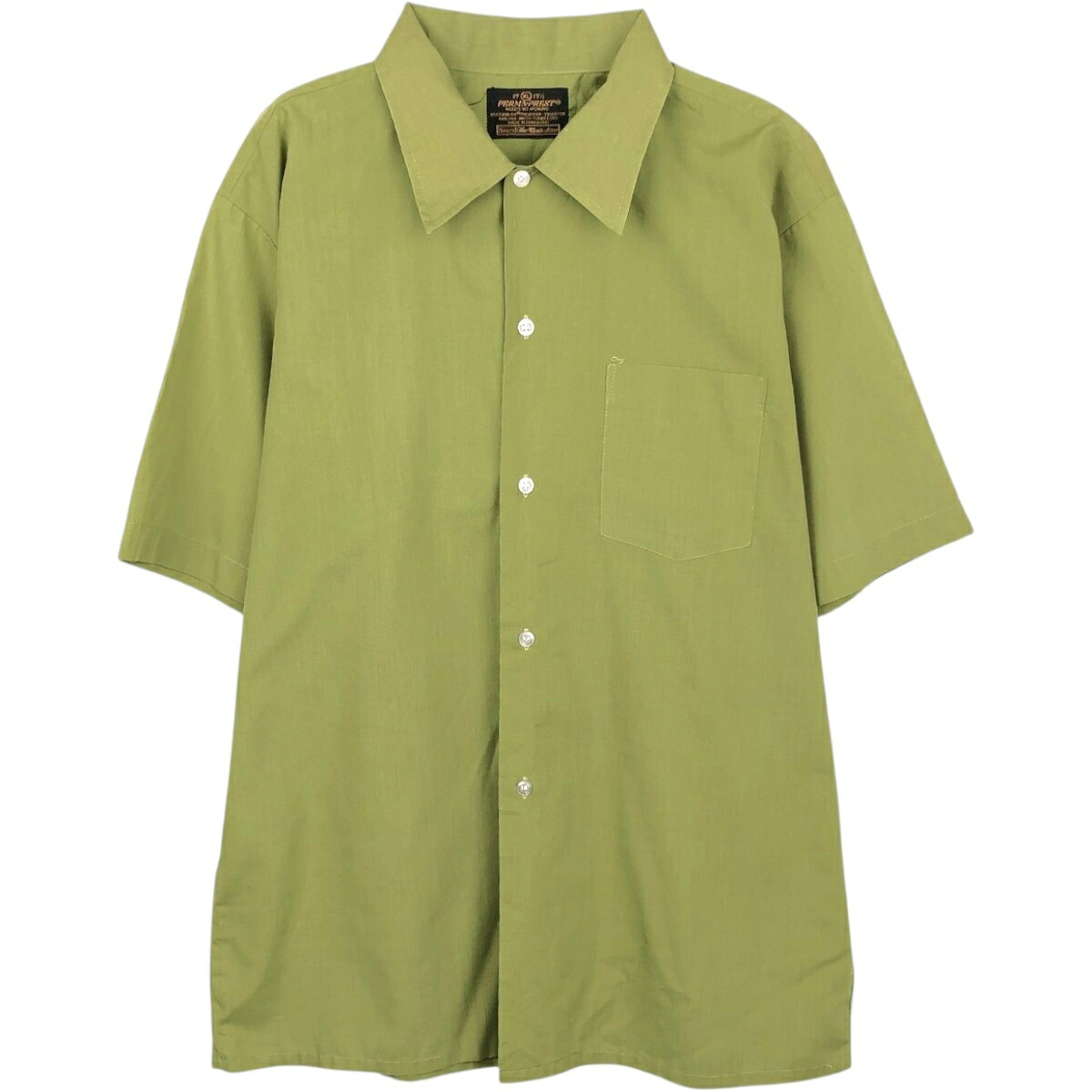 Sears/シアーズ PERMANENT PRESS 半袖 ポリコットンシャツ