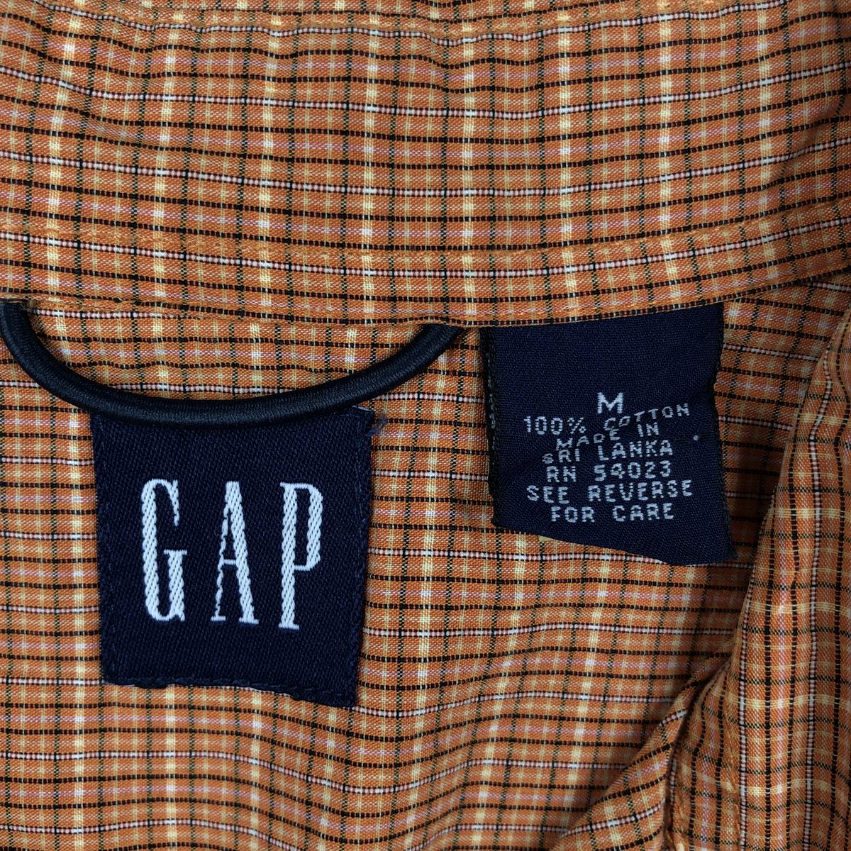 古着 90年代 ギャップ GAP オールドギャップ 半袖 コットン チェックシャツ メンズM相当 ヴィンテージ /eaa670691 【中古】 【260829】
