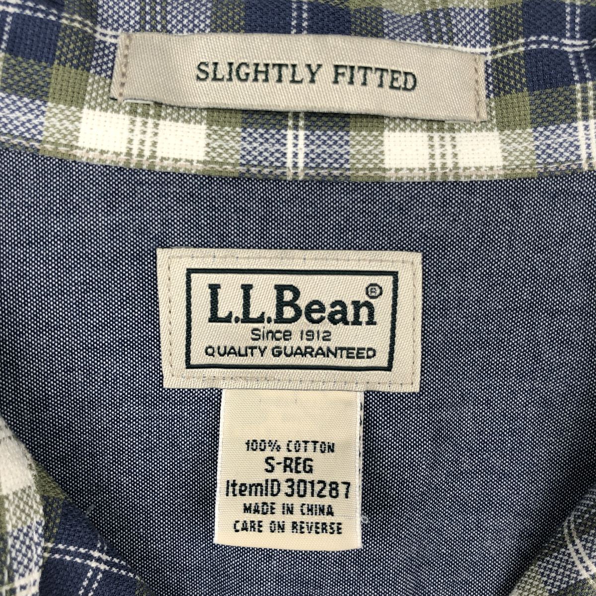 古着 90～00年代 エルエルビーン L.L.Bean SLIGHTLY FITTED チェック柄 半袖 オープンカラー コットンシャツ ボックスシャツ メンズS相当 /eaa670698 【中古】 【260829】