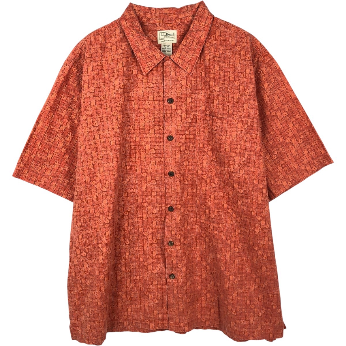 L.L.Bean/エルエルビーン TRADITIONAL FIT 半袖 コットンシャツ