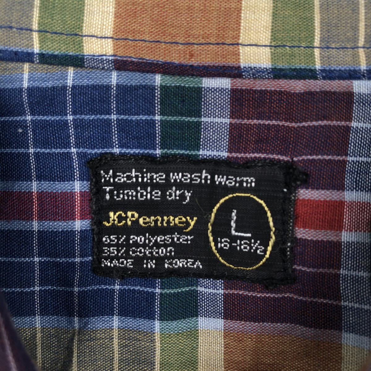 古着 70年代 ジェイシーペニー J.C.Penney チェック柄 半袖 ポリコットンシャツ ボックスシャツ メンズL相当 ヴィンテージ /eaa670707 【中古】 【260829】