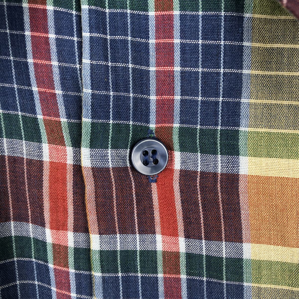 古着 70年代 ジェイシーペニー J.C.Penney チェック柄 半袖 ポリコットンシャツ ボックスシャツ メンズL相当 ヴィンテージ /eaa670707 【中古】 【260829】