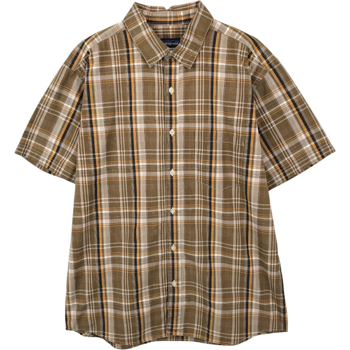 Patagonia/パタゴニア ORGANIC COTTON オーガニックコットン 54840S9 半袖 コットン チェックシャツ