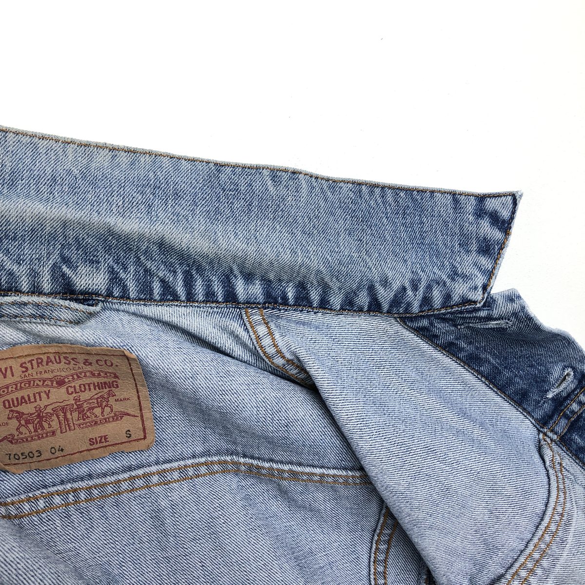 古着 90年代 リーバイス Levis 70503-0414 ユーロモデル デニムジャケット Gジャン メンズS相当 ヴィンテージ /eaa670739 【中古】 【260829】
