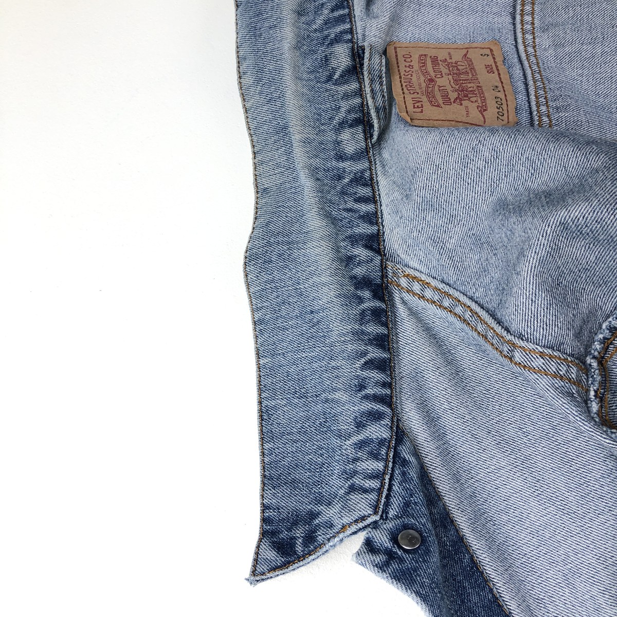 古着 90年代 リーバイス Levis 70503-0414 ユーロモデル デニムジャケット Gジャン メンズS相当 ヴィンテージ /eaa670739 【中古】 【260829】