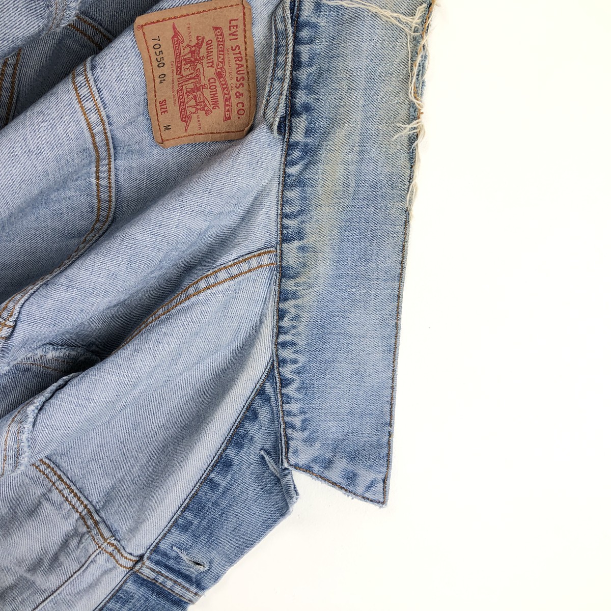 古着 00年代 リーバイス Levis 70550-0476 ユーロモデル デニムジャケット Gジャン メンズM相当 /eaa670742 【中古】 【260829】