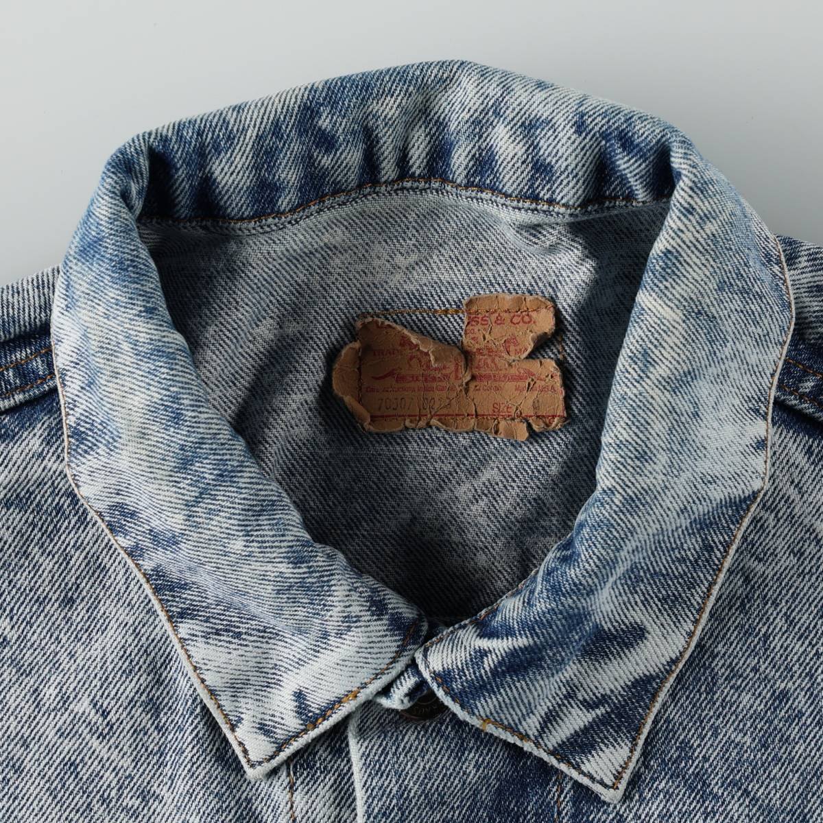 Levi's/リーバイス 70507-0219 ケミカルウォッシュ デニムジャケット Gジャン