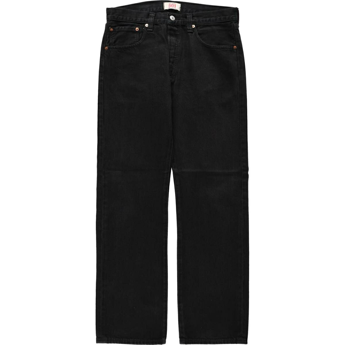 Levi's/リーバイス リーバイス501 STRAIGHT LEG BUTTON-FLY ブラックデニム ストレートデニムパンツ