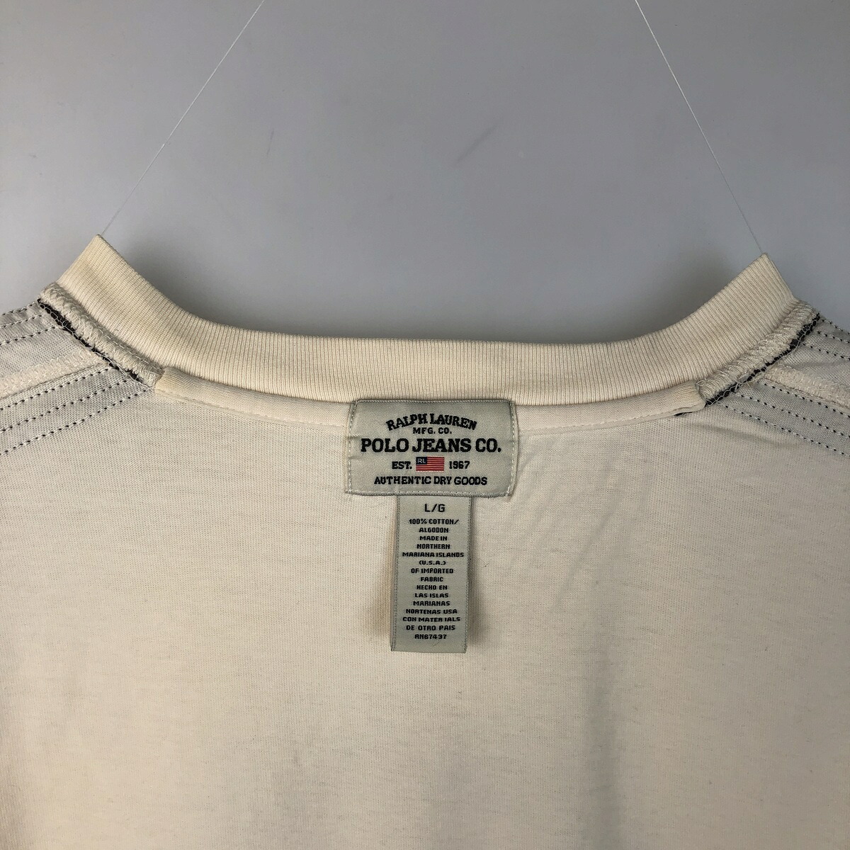 古着 ラルフローレン Ralph Lauren POLO JEANS COMPANY ロングTシャツ ロンT メンズL相当 /eaa671408 【中古】 【260829】
