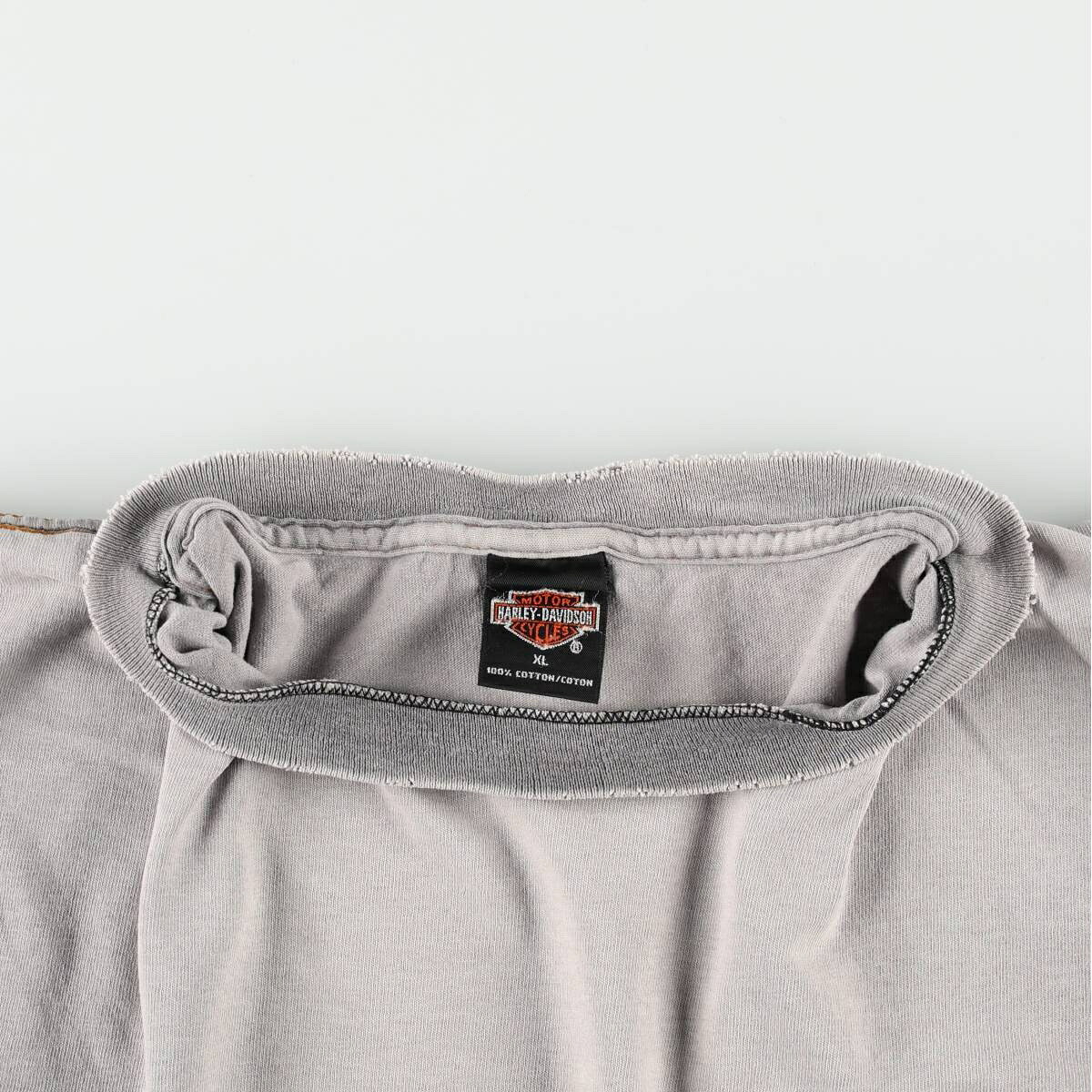 古着 ハーレーダビッドソン Harley-Davidson 鷲柄 イーグル柄 ファイヤーパターン モーターサイクル バイクTシャツ USA製 メンズXL相当 /eaa671602 【中古】 【260829】