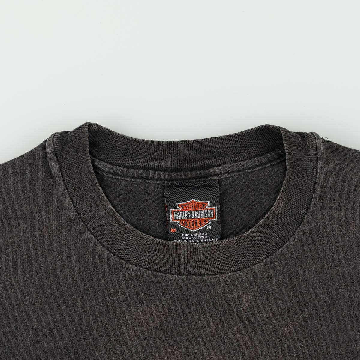 古着 ハーレーダビッドソン Harley-Davidson ファイヤーパターン モーターサイクル バイクTシャツ USA製 メンズM相当 /eaa671620 【中古】 【260829】