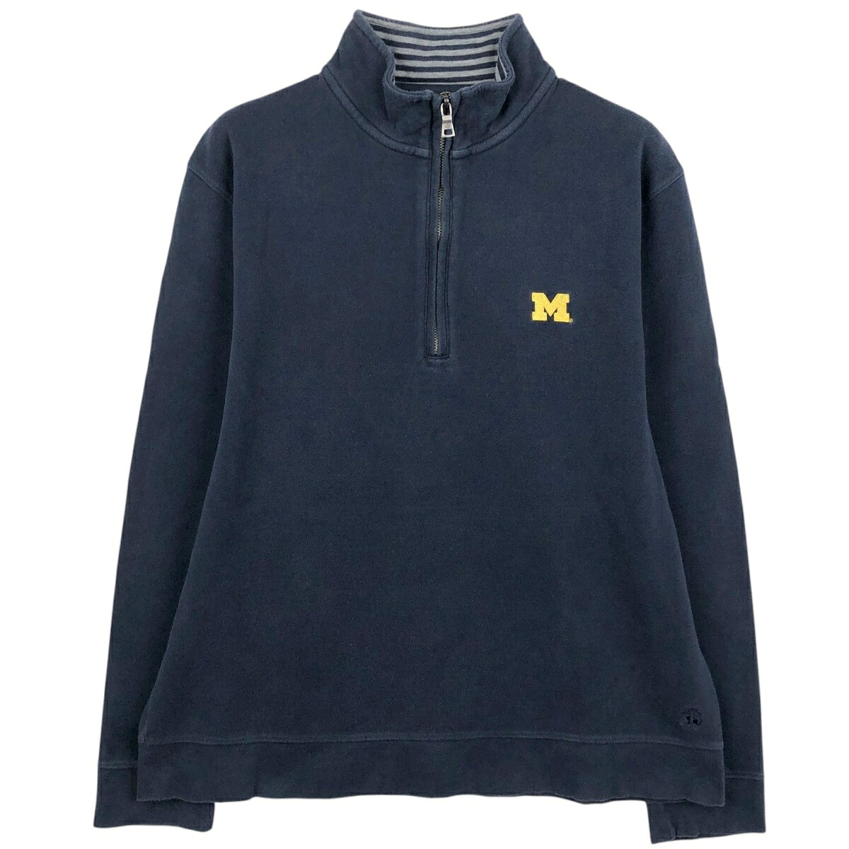 Brooks Brothers/ブルックスブラザーズ MICHIGAN ミシガン大学 ハーフジップスウェットシャツ トレーナー