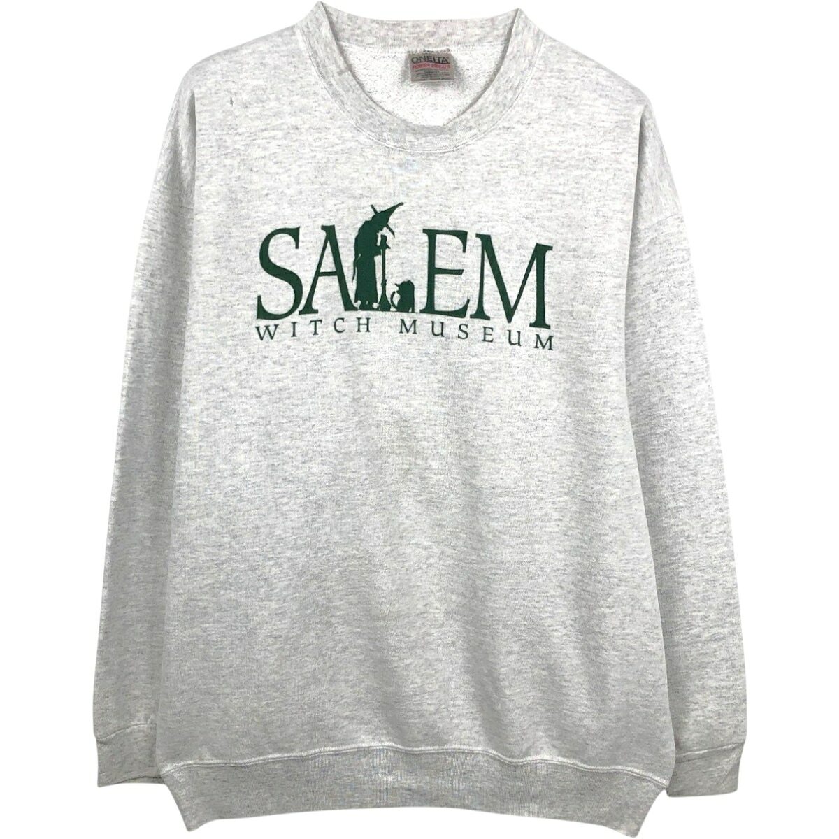 ONEITA/オニータ Salem Witch Museum セーラム魔女博物館 プリントスウェットシャツ トレーナー
