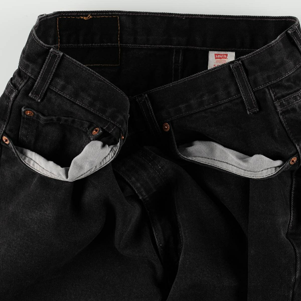 Levi's/リーバイス 550 RELAXED FIT ブラックデニム テーパードデニムパンツ