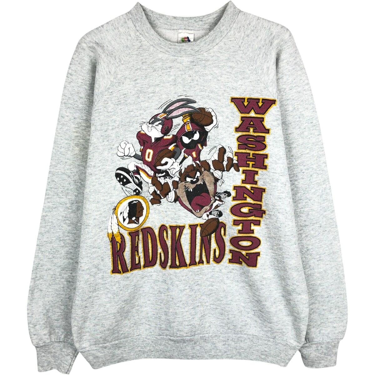 FRUIT OF THE LOOM/フルーツオブザルーム NFL WASHINGTON REDSKINS  ワシントンレッドスキンズ LOONEY TUNES ルーニー テューンズ キャラクタースウェットシャツ トレーナー