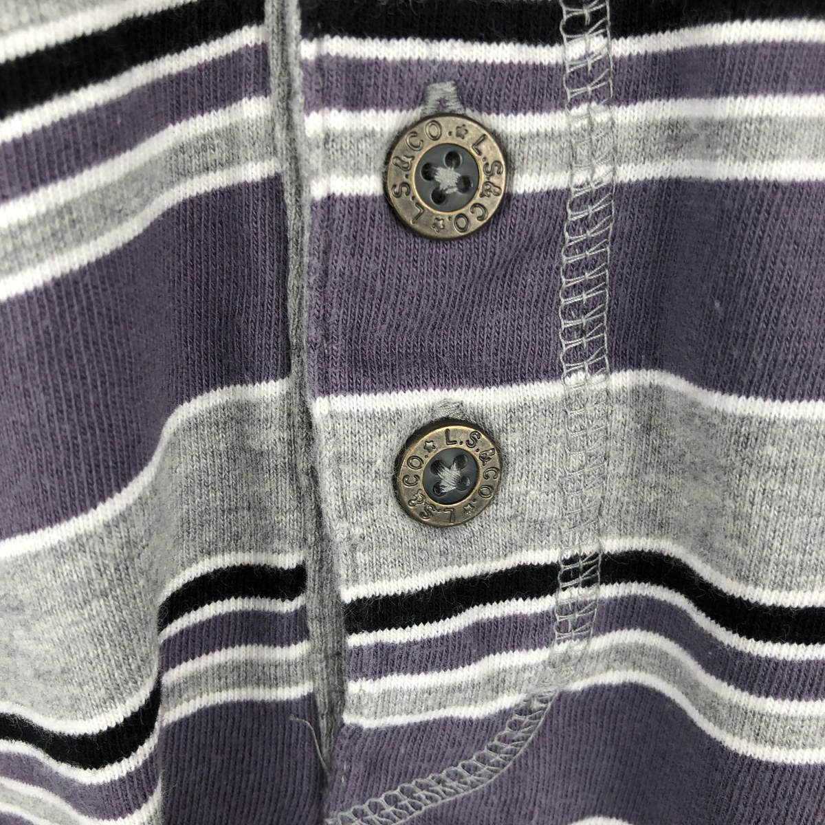 古着 90年代 リーバイス Levis マルチボーダー ヘンリーネック 半袖 Tシャツ メンズM相当 ヴィンテージ /eaa672003 【中古】 【260829】