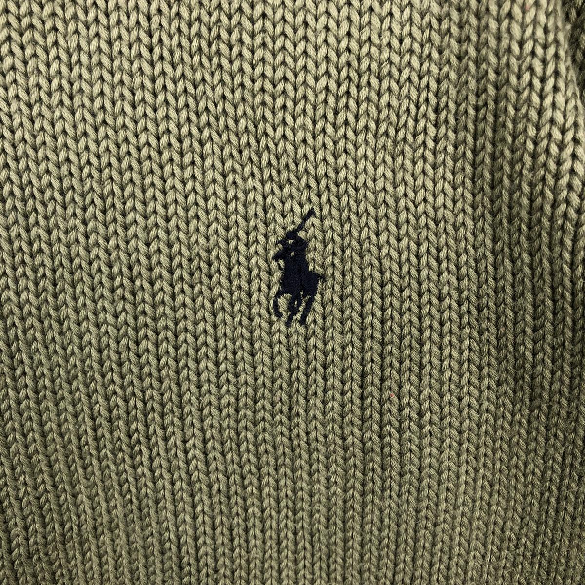 Ralph Lauren/ラルフローレン POLO by Ralph Lauren Vネック コットンニットセーター